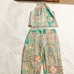 J McLaughlin, Size 4, Two-Piece Silk/Cotton Set
